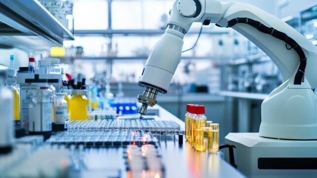 Production-line operations at a pharmaceutical manufacturing facility